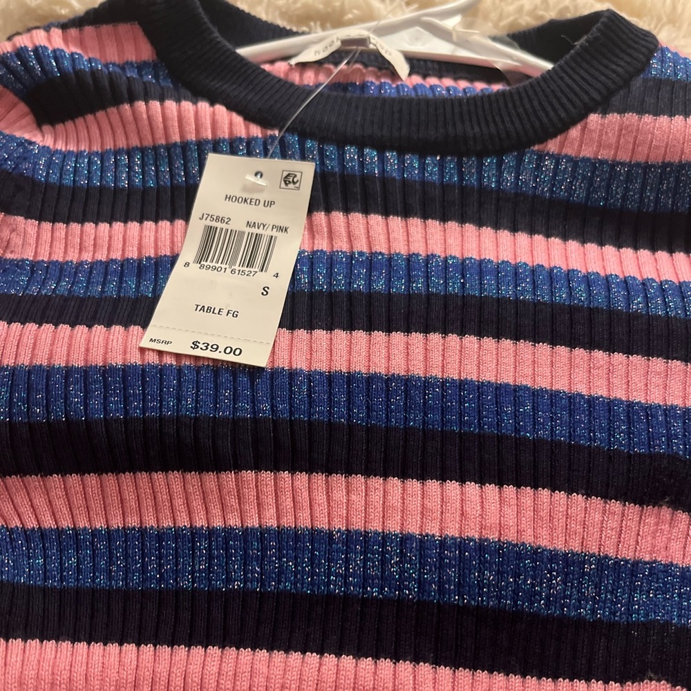 Navy/pink long sleeve